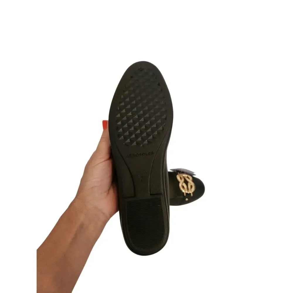 New Aerosoles Big Bet Flats Memory Foam Black 7M